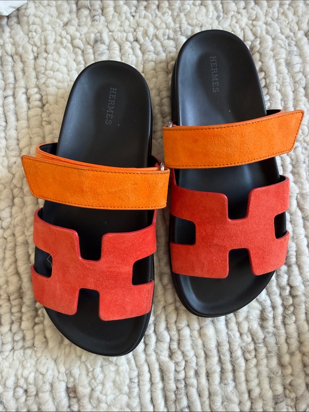 Hermes chypre - Slide Sandals (39) Suede - Picture 5 of 9